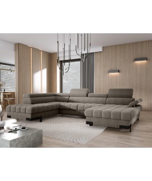 Narożnik SELVA XL Lewostronny z funkcją spania i pojemnikiem AUSTIN 05 WERSAL