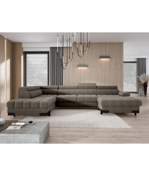 Narożnik SELVA XL Lewostronny z funkcją spania i pojemnikiem AUSTIN 05 WERSAL