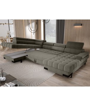 Narożnik SELVA XL Lewostronny z funkcją spania i pojemnikiem AUSTIN 05 WERSAL