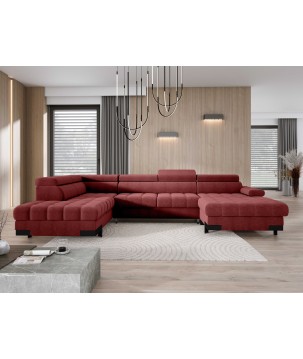 Narożnik SELVA XL Lewostronny z funkcją spania i pojemnikiem AUSTIN 08 WERSAL