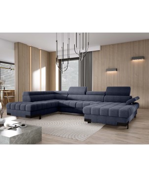 Narożnik SELVA XL Lewostronny z funkcją spania i pojemnikiem AUSTIN 15 WERSAL