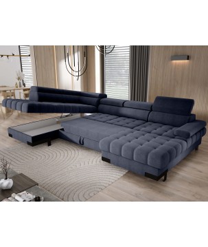 Narożnik SELVA XL Lewostronny z funkcją spania i pojemnikiem AUSTIN 15 WERSAL