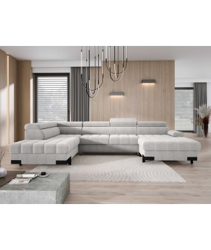 Narożnik SELVA XL Lewostronny z funkcją spania i pojemnikiem AUSTIN 17 WERSAL