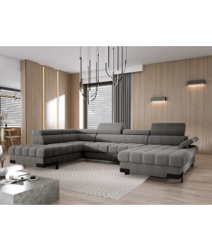 Narożnik SELVA XL Lewostronny z funkcją spania i pojemnikiem AUSTIN 19 WERSAL