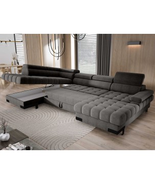 Narożnik SELVA XL Lewostronny z funkcją spania i pojemnikiem AUSTIN 19 WERSAL