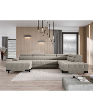 Narożnik SELVA XL Prawostronny z funkcją spania i pojemnikiem AUSTIN 02 WERSAL