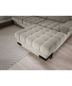 Narożnik SELVA XL Prawostronny z funkcją spania i pojemnikiem AUSTIN 02 WERSAL