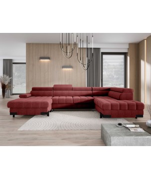 Narożnik SELVA XL Prawostronny z funkcją spania i pojemnikiem AUSTIN 08 WERSAL