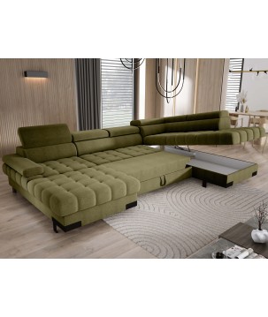 Narożnik SELVA XL Prawostronny z funkcją spania i pojemnikiem AUSTIN 12 WERSAL