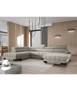 Narożnik SELVA XL Lewostronny z funkcją spania i pojemnikiem AUSTIN 02 WERSAL