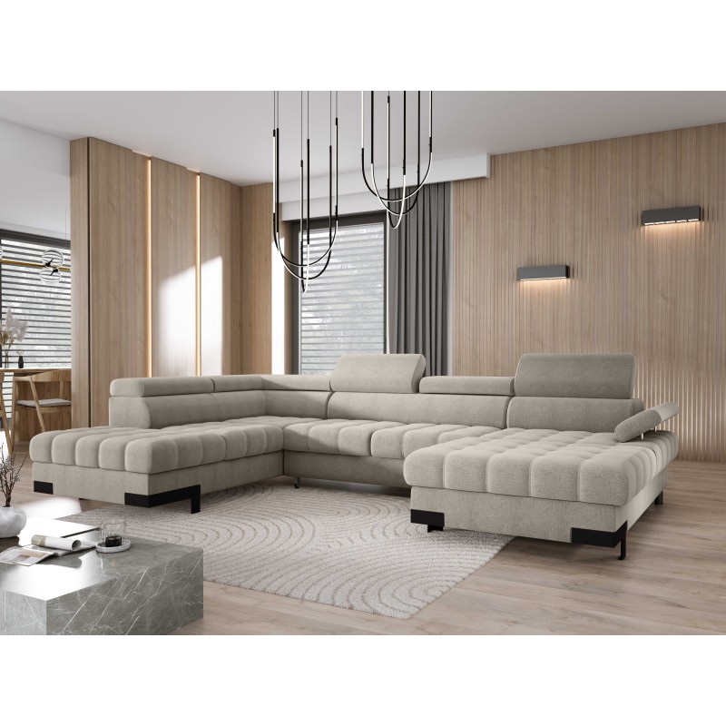 Narożnik SELVA XL Lewostronny z funkcją spania i pojemnikiem AUSTIN 02 WERSAL