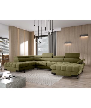 Narożnik SELVA XL Lewostronny z funkcją spania i pojemnikiem AUSTIN 12 WERSAL