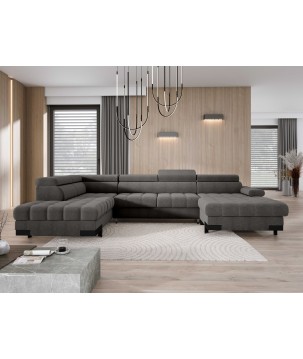 Narożnik SELVA XL Lewostronny z funkcją spania i pojemnikiem AUSTIN 19 WERSAL