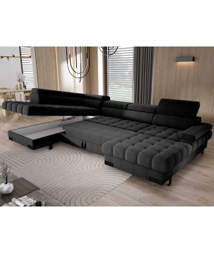 Narożnik SELVA XL Lewostronny z funkcją spania i pojemnikiem AUSTIN 21 WERSAL