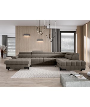 Narożnik SELVA XL Prawostronny z funkcją spania i pojemnikiem AUSTIN 05 WERSAL