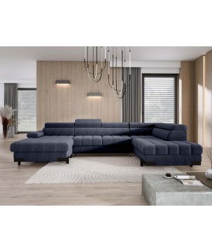 Narożnik SELVA XL Prawostronny z funkcją spania i pojemnikiem AUSTIN 15 WERSAL