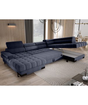 Narożnik SELVA XL Prawostronny z funkcją spania i pojemnikiem AUSTIN 15 WERSAL