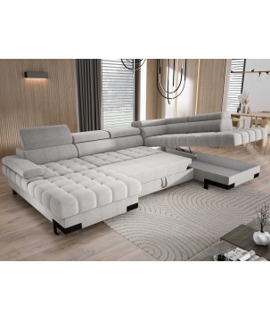 Narożnik SELVA XL Prawostronny z funkcją spania i pojemnikiem AUSTIN 17 WERSAL