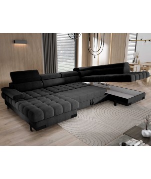 Narożnik SELVA XL Prawostronny z funkcją spania i pojemnikiem AUSTIN 21 WERSAL