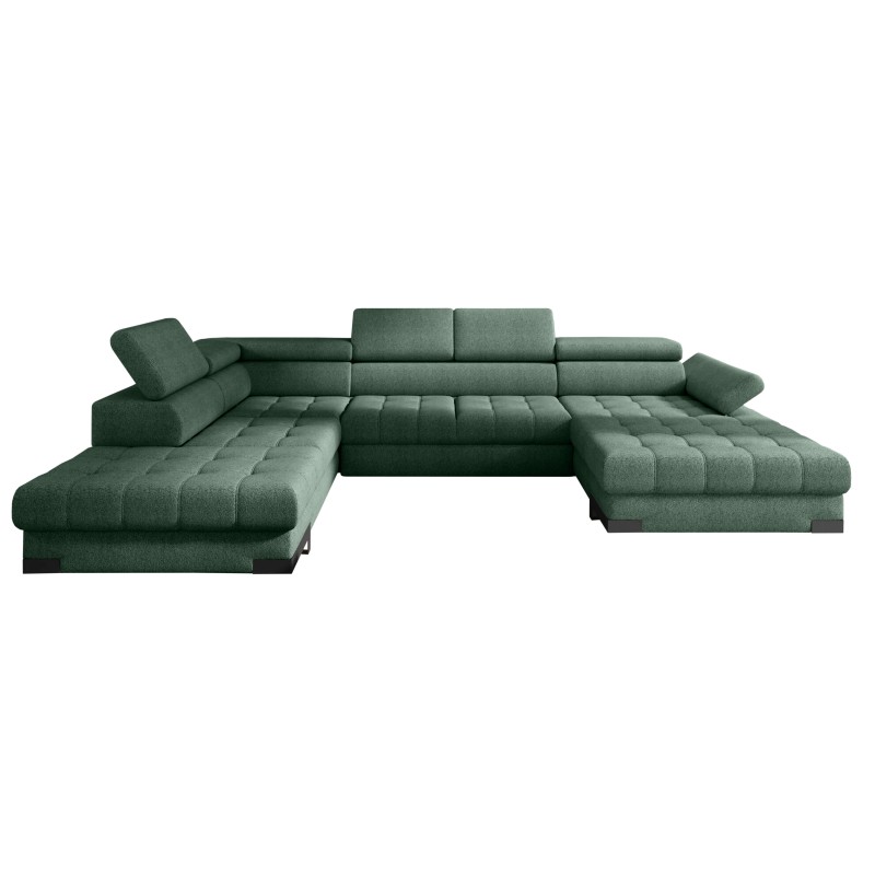 Narożnik SELVA XL Lewostronny z funkcją spania i pojemnikiem MEMPHIS 12 OLIWKOWY WERSAL