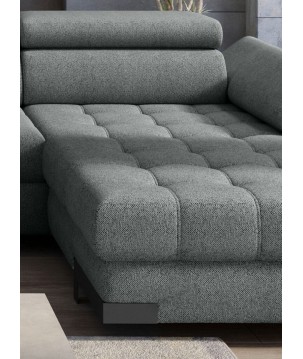 Narożnik SELVA XL Lewostronny z funkcją spania w tkaninie MEMPHIS 06 WERSAL