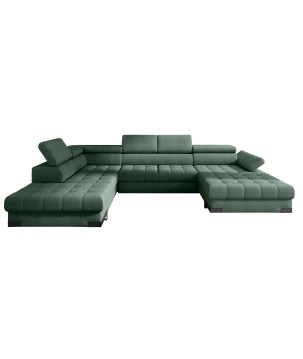 Narożnik SELVA XL Lewostronny z funkcją spania w tkaninie MEMPHIS 12 WERSAL