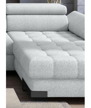 Narożnik SELVA XL Lewostronny z funkcją spania w tkaninie MEMPHIS 16 WERSAL