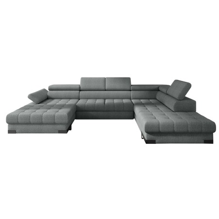 Narożnik SELVA XL Prawostronny z funkcją spania w tkaninie MEMPHIS 06 WERSAL