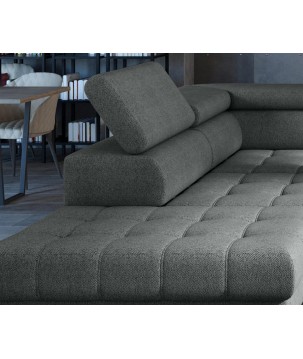 Narożnik SELVA XL Prawostronny z funkcją spania w tkaninie MEMPHIS 06 WERSAL