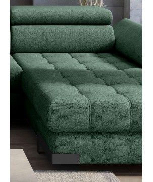 Narożnik SELVA XL Prawostronny z funkcją spania w tkaninie MEMPHIS 12 WERSAL