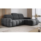 Narożnik MATEO S Wolnostojący Prawostronny Tkanina Memphis 19 kolor Szary WERSAL