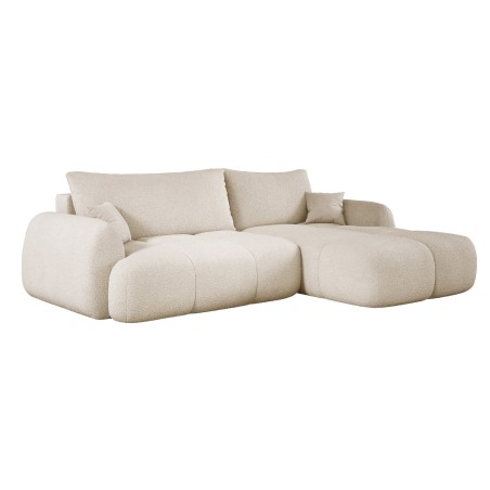 Narożnik COCO z funkcją spania, poduszkami i pojemnikiem NowOrNever 02 Beżowy