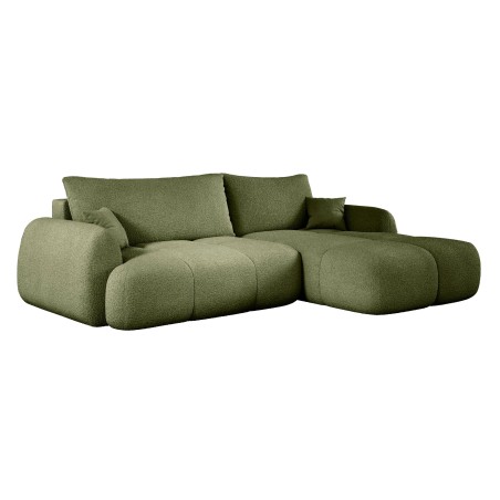 Narożnik COCO z funkcją spania, poduszkami i pojemnikiem NowOrNever 38 Zielony