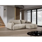 Narożnik COCO z funkcją spania, poduszkami i pojemnikiem Cloud 03 Beżowy