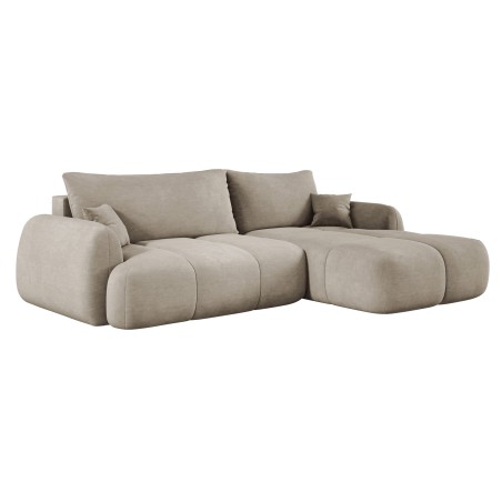 Narożnik COCO z funkcją spania, poduszkami i pojemnikiem Cloud 03 Beżowy