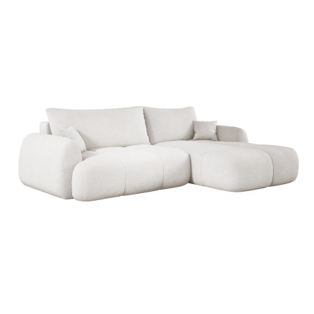 Narożnik COCO z funkcją spania, poduszkami i pojemnikiem NowOrNever 01 Biały