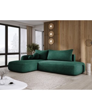 Narożnik BABU z funkcją spania układ L Lewy Tkanina CLOUD 39