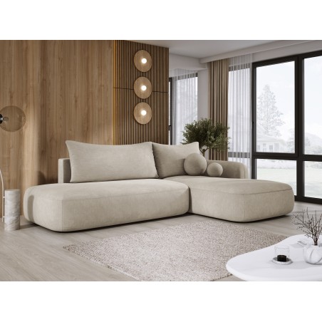 Narożnik BABU z funkcją spania układ L Prawy Tkanina CLOUD 03