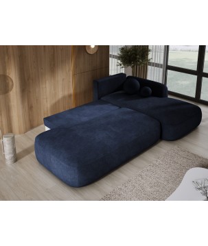 Narożnik BABU z funkcją spania układ L Prawy Tkanina CLOUD 79