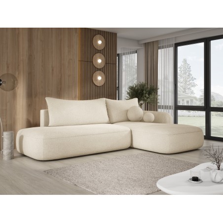 Narożnik BABU z funkcją spania układ L Prawy Tkanina NOWORNEVER 02