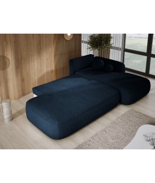 Narożnik BABU z funkcją spania układ L Prawy Tkanina NOWORNEVER 83