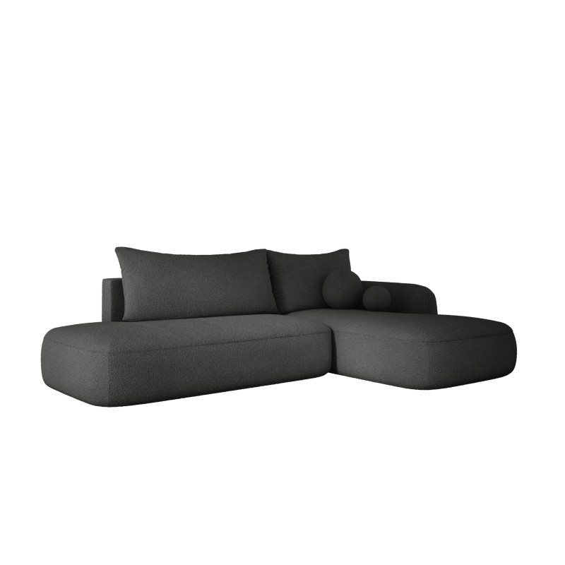 Narożnik BABU z funkcją spania układ L Prawy Tkanina NOWORNEVER 100