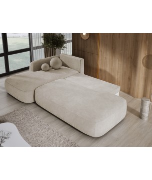 Narożnik BABU z funkcją spania układ L Lewy Tkanina CLOUD 03