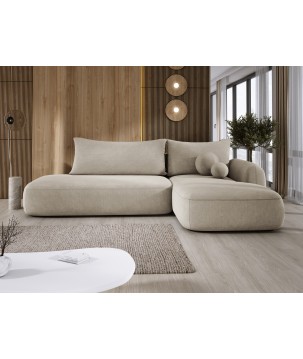 Narożnik BABU z funkcją spania układ L Prawy Tkanina CLOUD 03