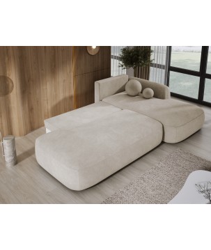 Narożnik BABU z funkcją spania układ L Prawy Tkanina CLOUD 03