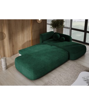 Narożnik BABU z funkcją spania układ L Prawy Tkanina CLOUD 39