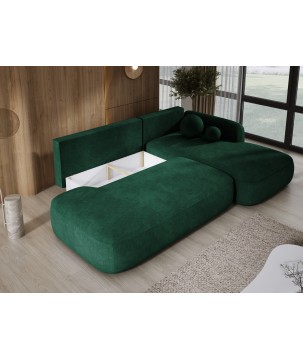 Narożnik BABU z funkcją spania układ L Prawy Tkanina CLOUD 39