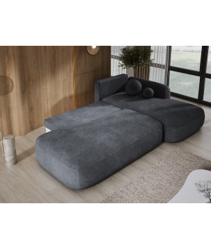 Narożnik BABU z funkcją spania układ L Prawy Tkanina CLOUD 91