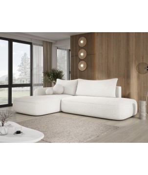 Narożnik BABU z funkcją spania układ L Lewy Tkanina NOWORNEVER 01