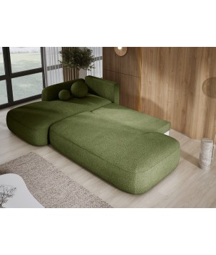 Narożnik BABU z funkcją spania układ L Lewy Tkanina NOWORNEVER 56